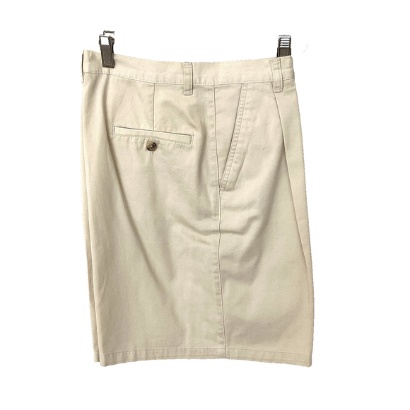 Charter Club Vintage Khaki/Cream Shorts High Waisted Pleated Size 10 - Picture 3 of 8